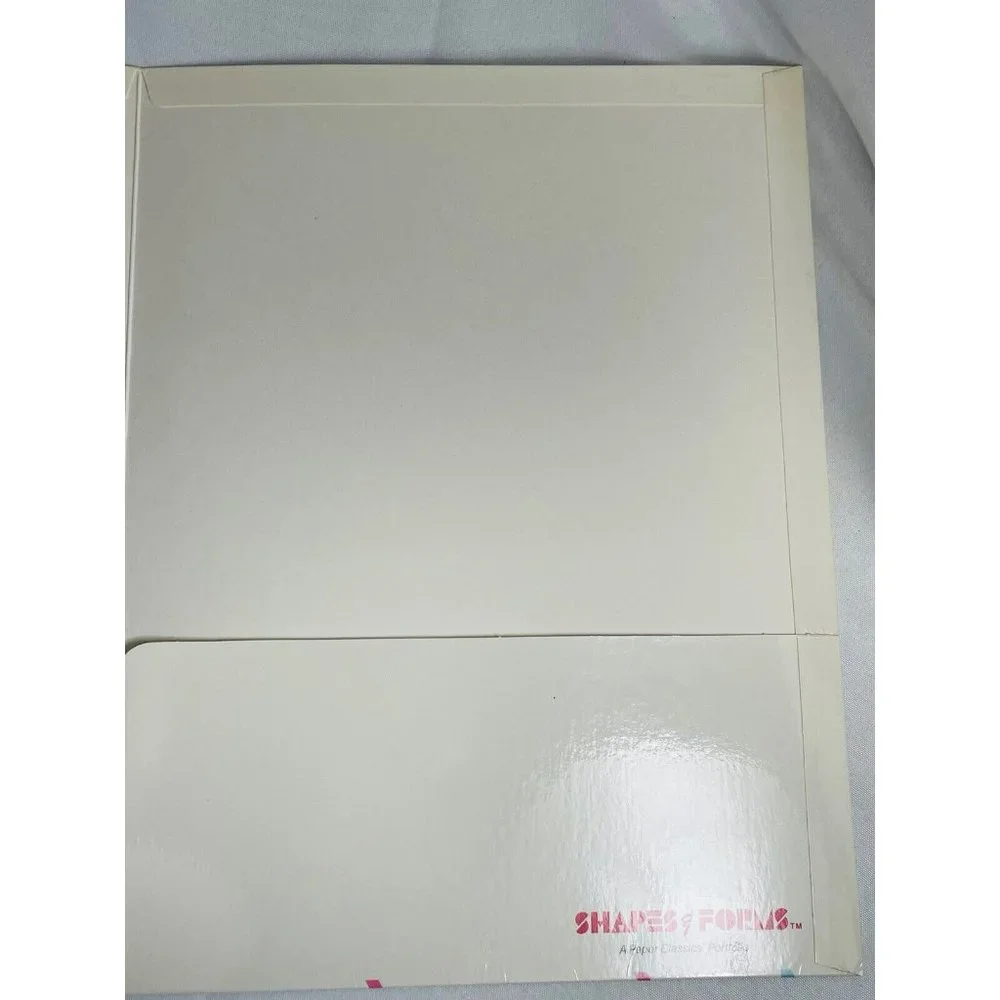Folder Vintage 1985 Scentex Geometric Shapes Forms No Holes 2 Pockets